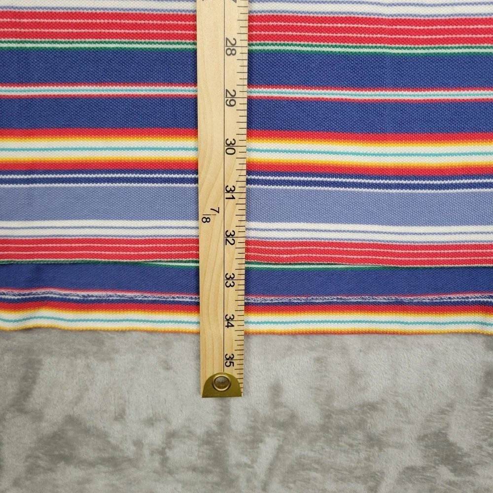 Polo By Ralph Lauren Men's 2XB Big Colorful Striped Golf Polo Shirt 100% Cotton